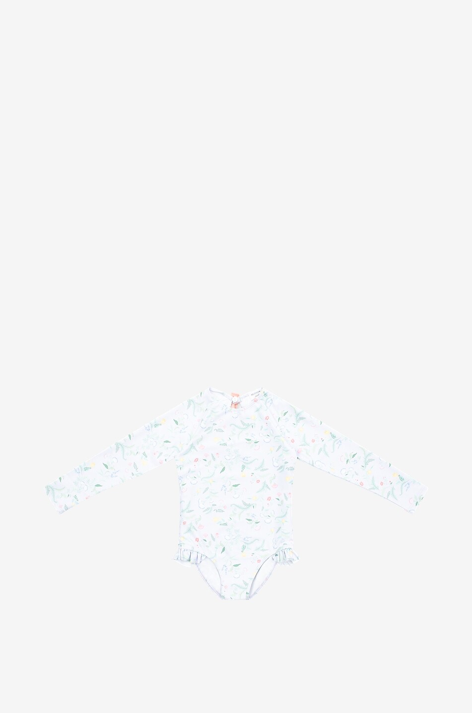 MINNOW Mädchen-Langarm-Badeanzug Bay Lavender Floral Mädchen VIOLETT 1