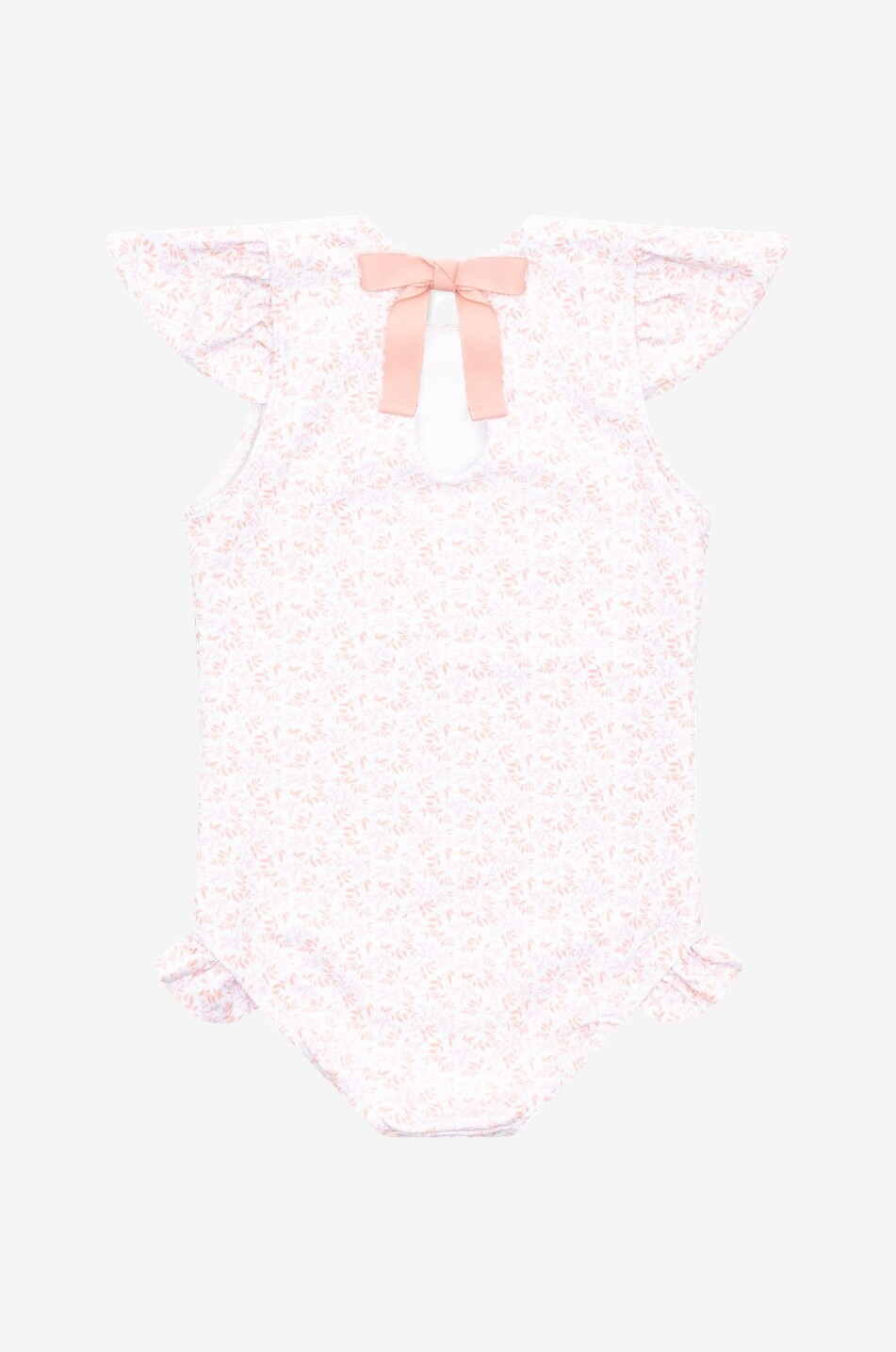 Maillot de bain fille à volants Calypso Coral Botanic