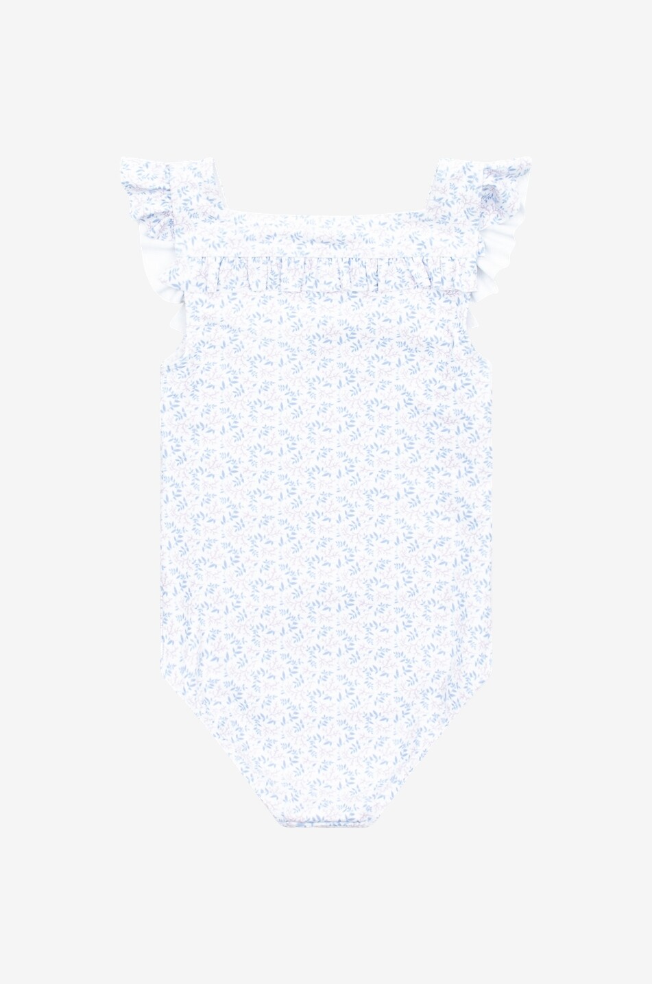 Bedruckter Mädchen-Badeanzug Briland Blue Botanic