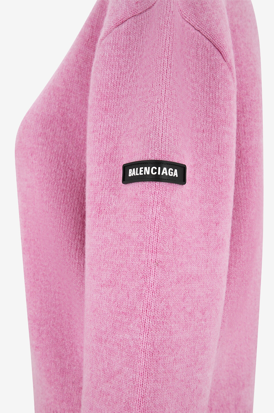 BALENCIAGA Double-layer knit jumper with logo patch Women PINK 3