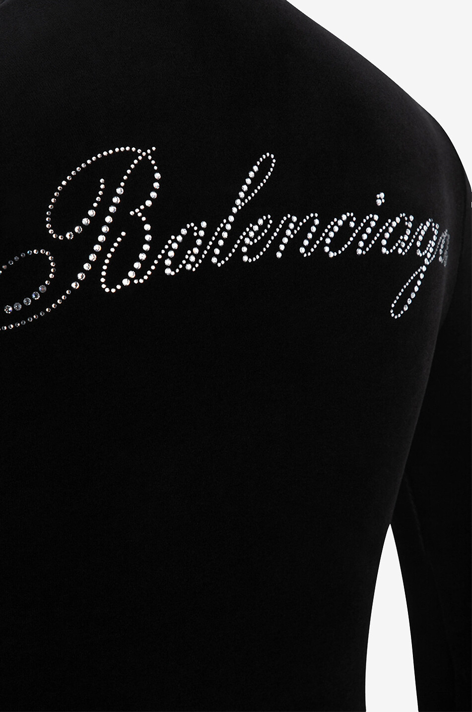 BALENCIAGA Figurbetontes Minikleid aus Samt mit Stehkragen Damen SCHWARZ 3