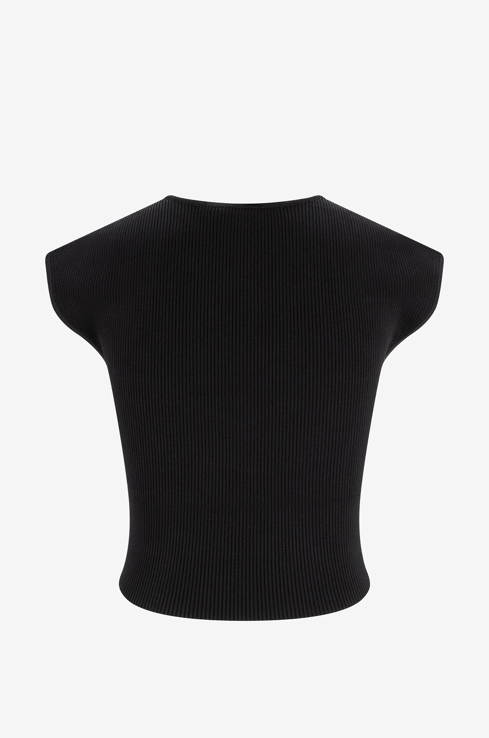 SIMKHAI Abia cropped knit top Women BLACK 2