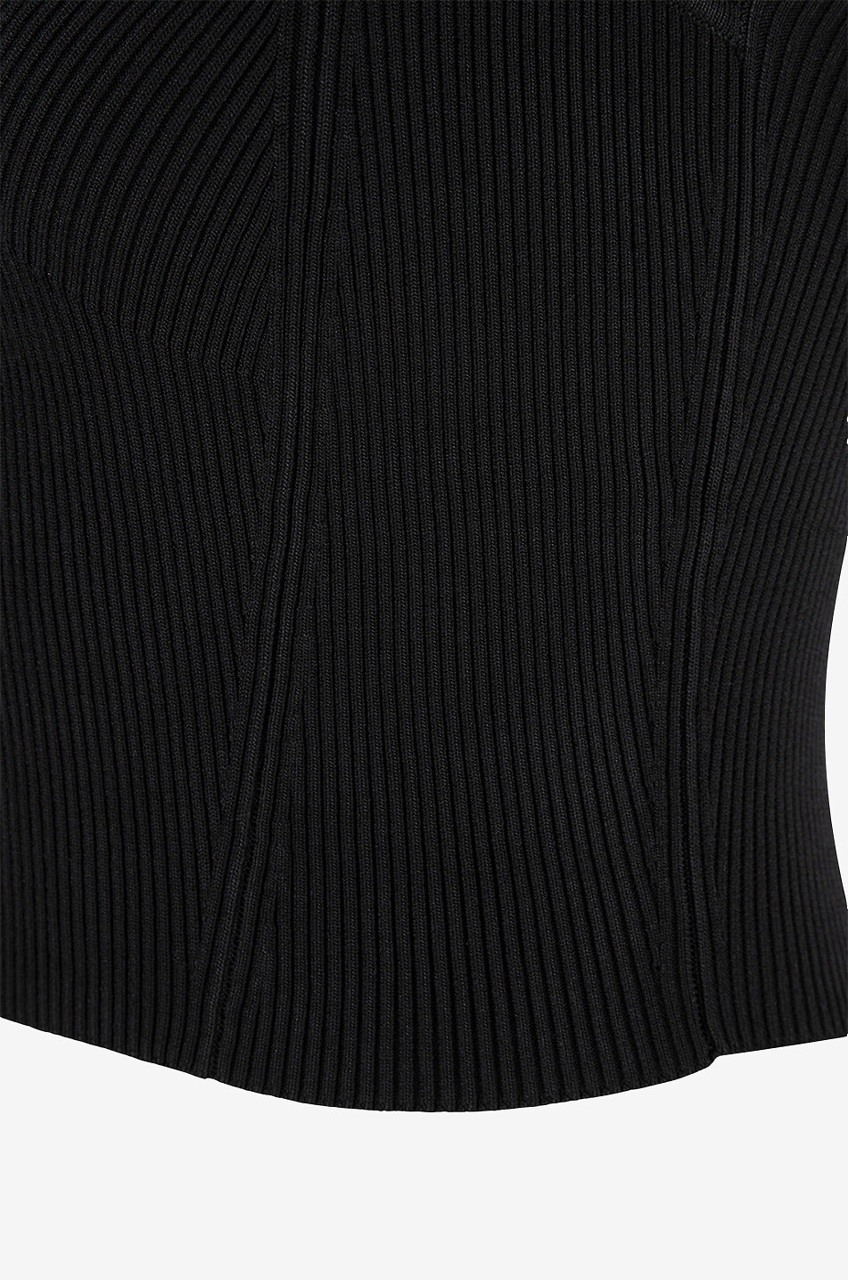SIMKHAI Abia cropped knit top Women BLACK 3