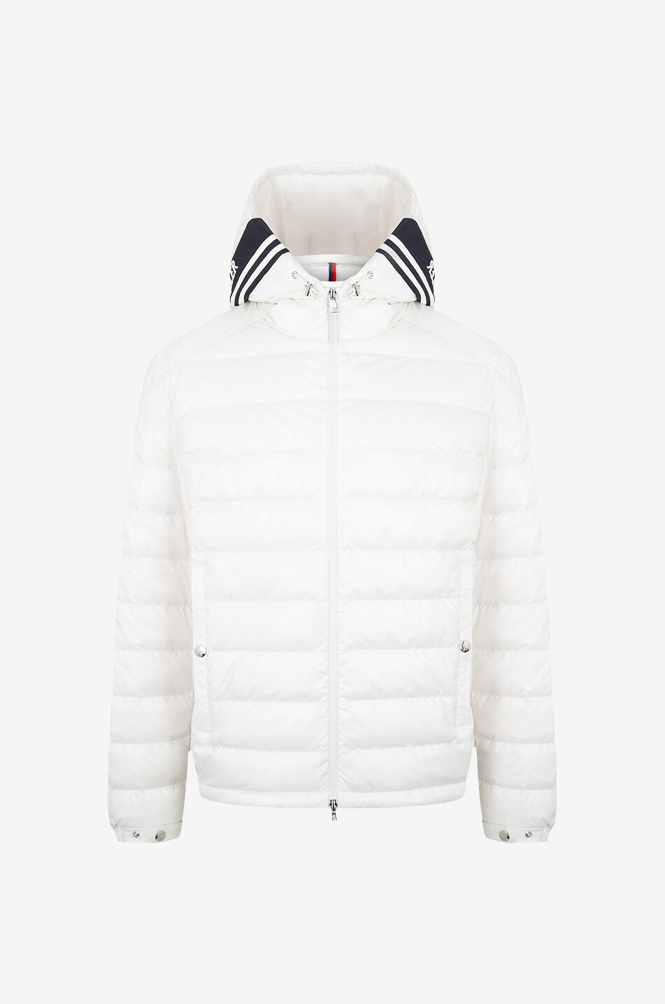 MONCLER Lule short down jacket with stand-up collar Men WHITE 1