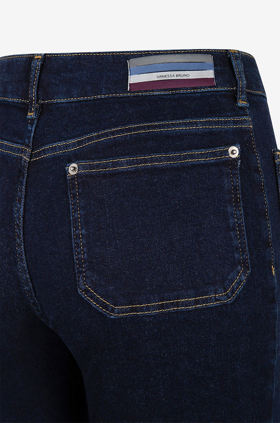 VANESSA BRUNO Jean évasé taille haute Dompay Indigo Femme BLEU FONCE 3