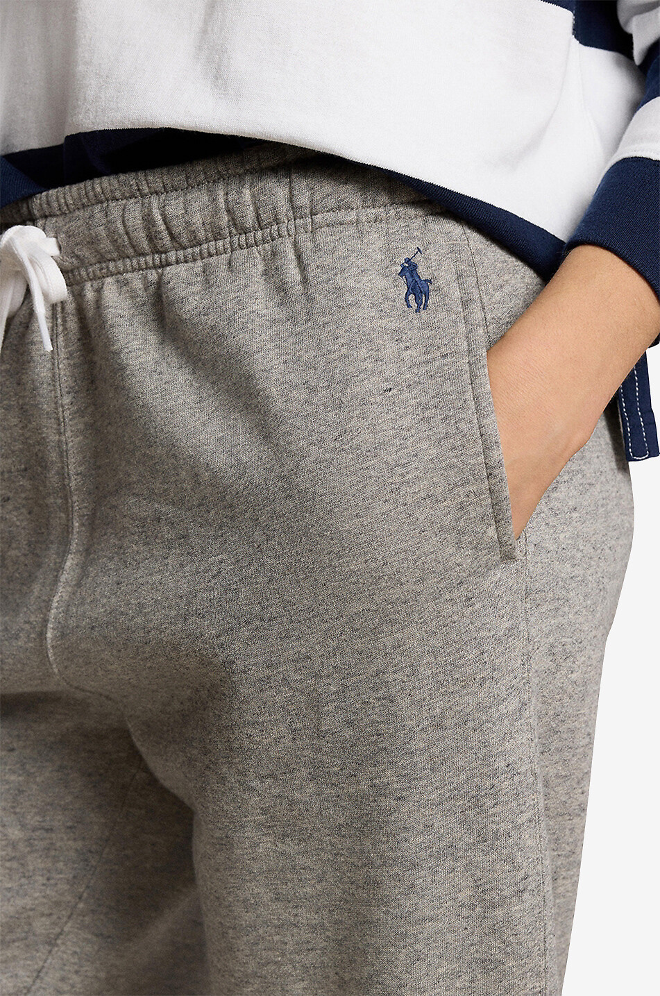 POLO RALPH LAUREN Pantalon de jogging en molleton chiné Pony Femme GRIS 5