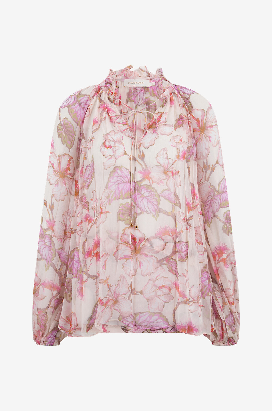 ZIMMERMANN Geblümte Georgette-Bluse Matchmaker Billow Damen BUNT1 1