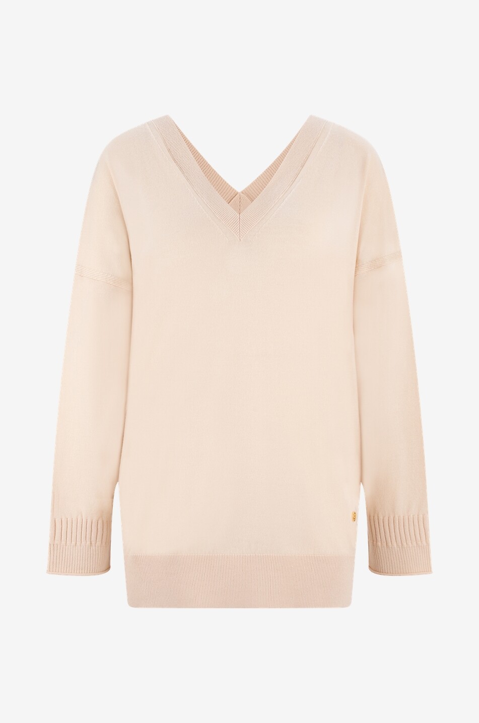 STELLA McCARTNEY Weiter Feinstrickpullover mit V-Ausschnitten Iconics Stella Damen HELLROSA 1