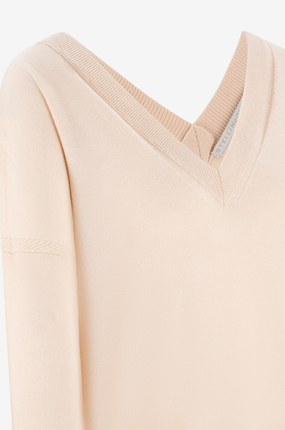 STELLA McCARTNEY Weiter Feinstrickpullover mit V-Ausschnitten Iconics Stella Damen HELLROSA 3