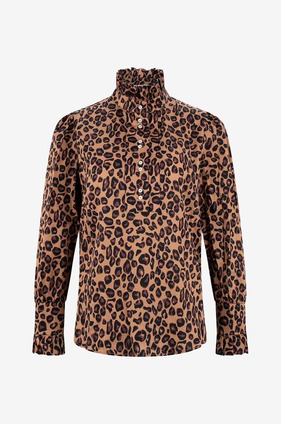 BALZAC PARIS Blouse en coton bio à volants Source Femme MULTICOLORE 1