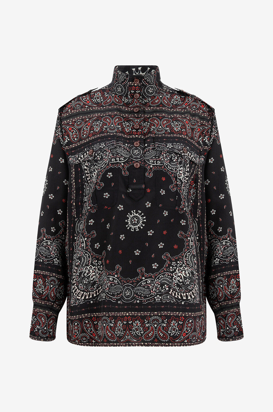 Utility blouse in Bandana printed crêpe