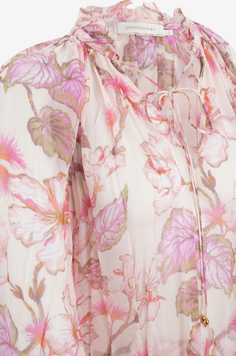 ZIMMERMANN Geblümte Georgette-Bluse Matchmaker Billow Damen BUNT1 3