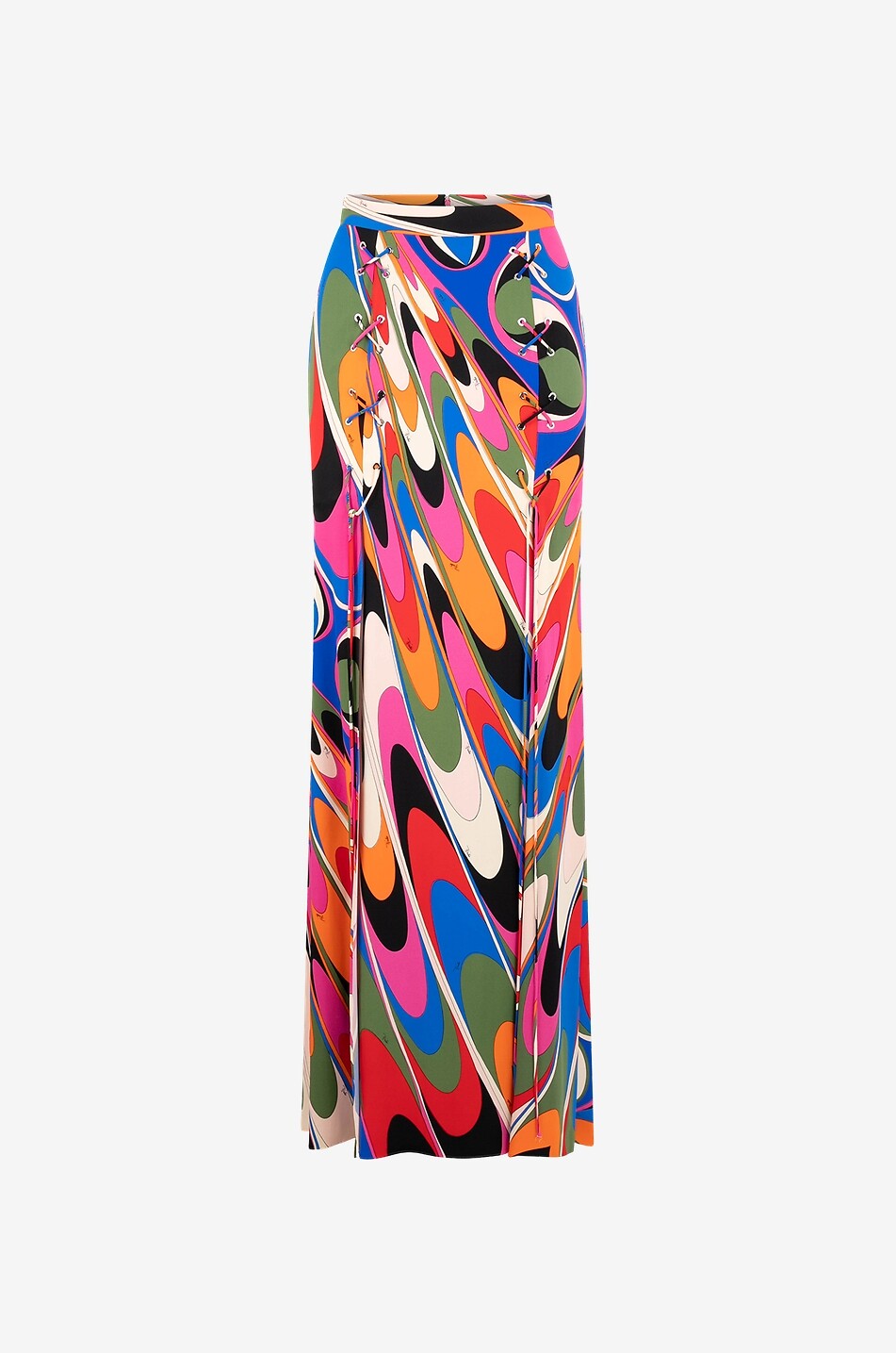 PUCCI Langer Rock mit Schlitzen und Schnürungen Onde Damen BUNT 1