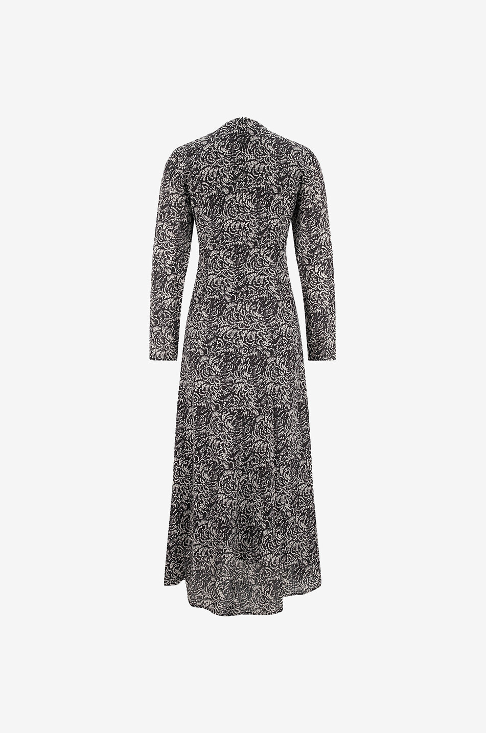 Asymmetrisches Midikleid mit Print Riba