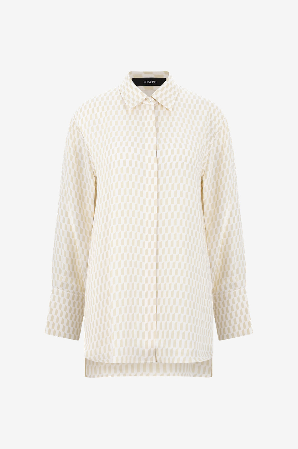JOSEPH Silk long-sleeved shirt Women LIGHT YELLOW 1
