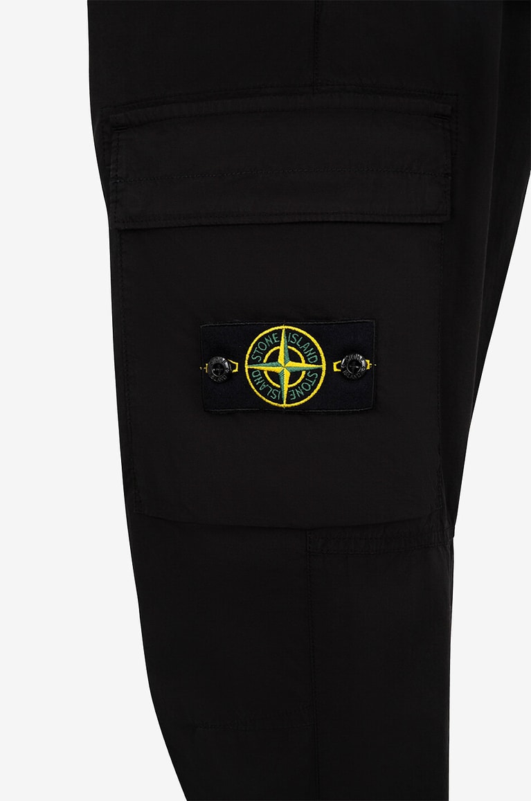 STONE ISLAND Pantalon cargo léger 31303 Regular Homme NOIR 3