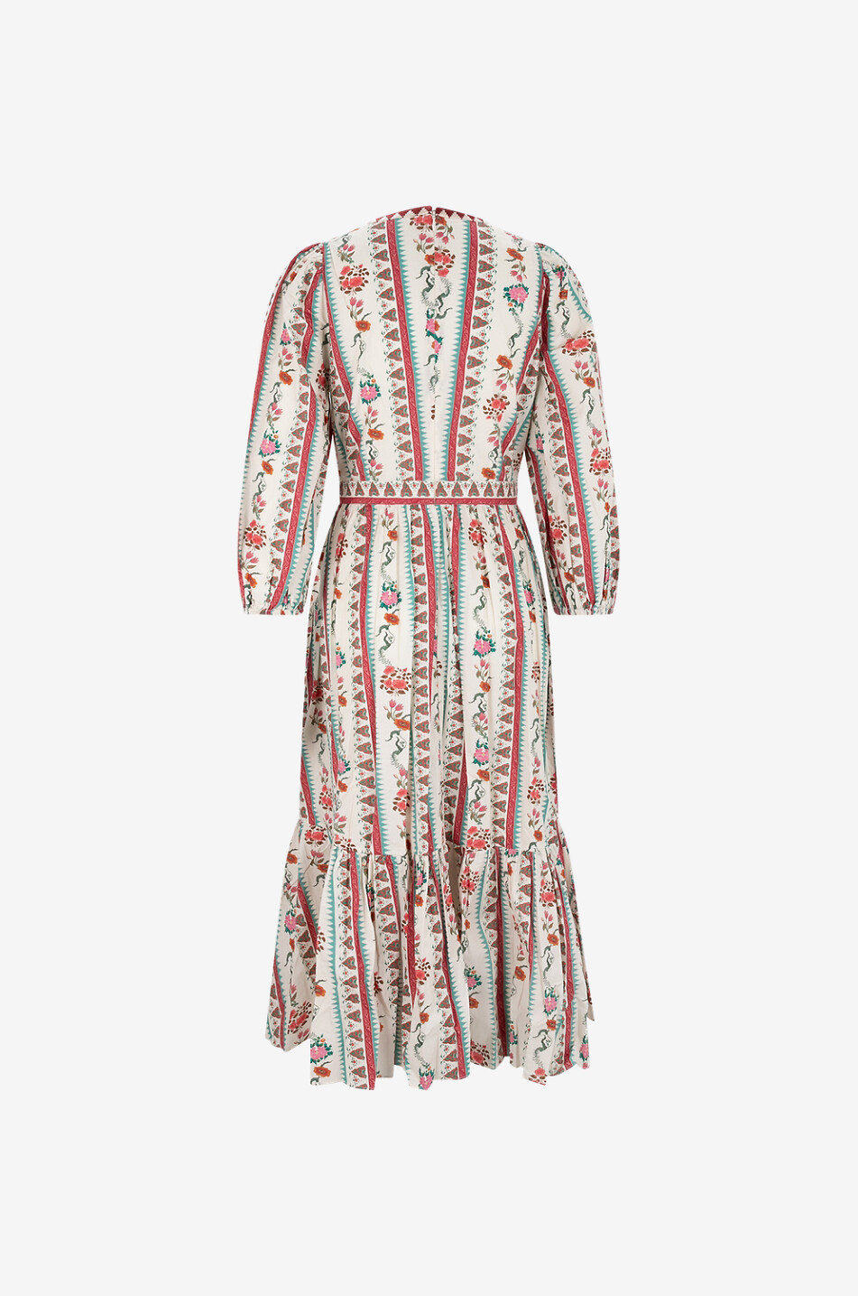 EMPORIO SIRENUSE Robe de plage midi en coton Loretta Femme ROUGE 2