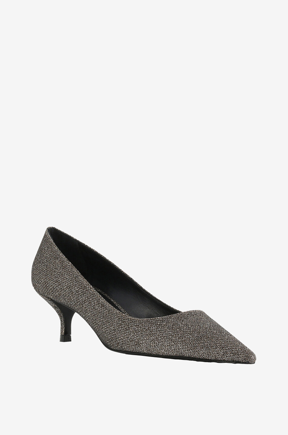 Lurex-Pumps mit kleinem Absatz Stuart Kitten 55
