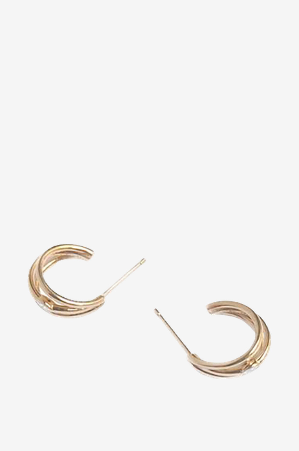 AVINAS Créoles plaquées or ornées de zircon Honoré Femme DORE 1