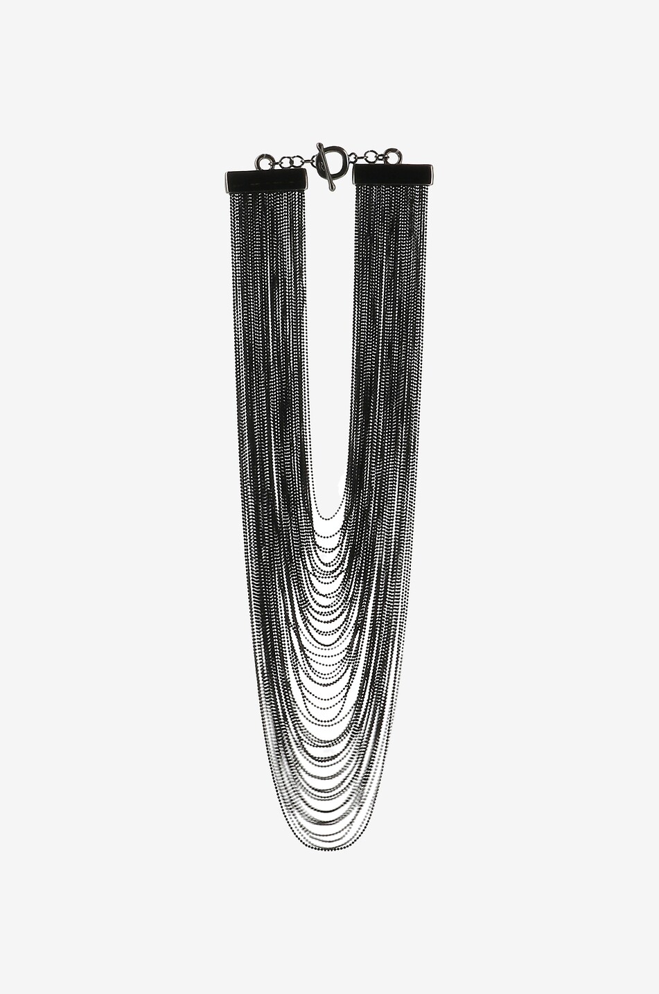 Collier multi-rangés en perles scintillants