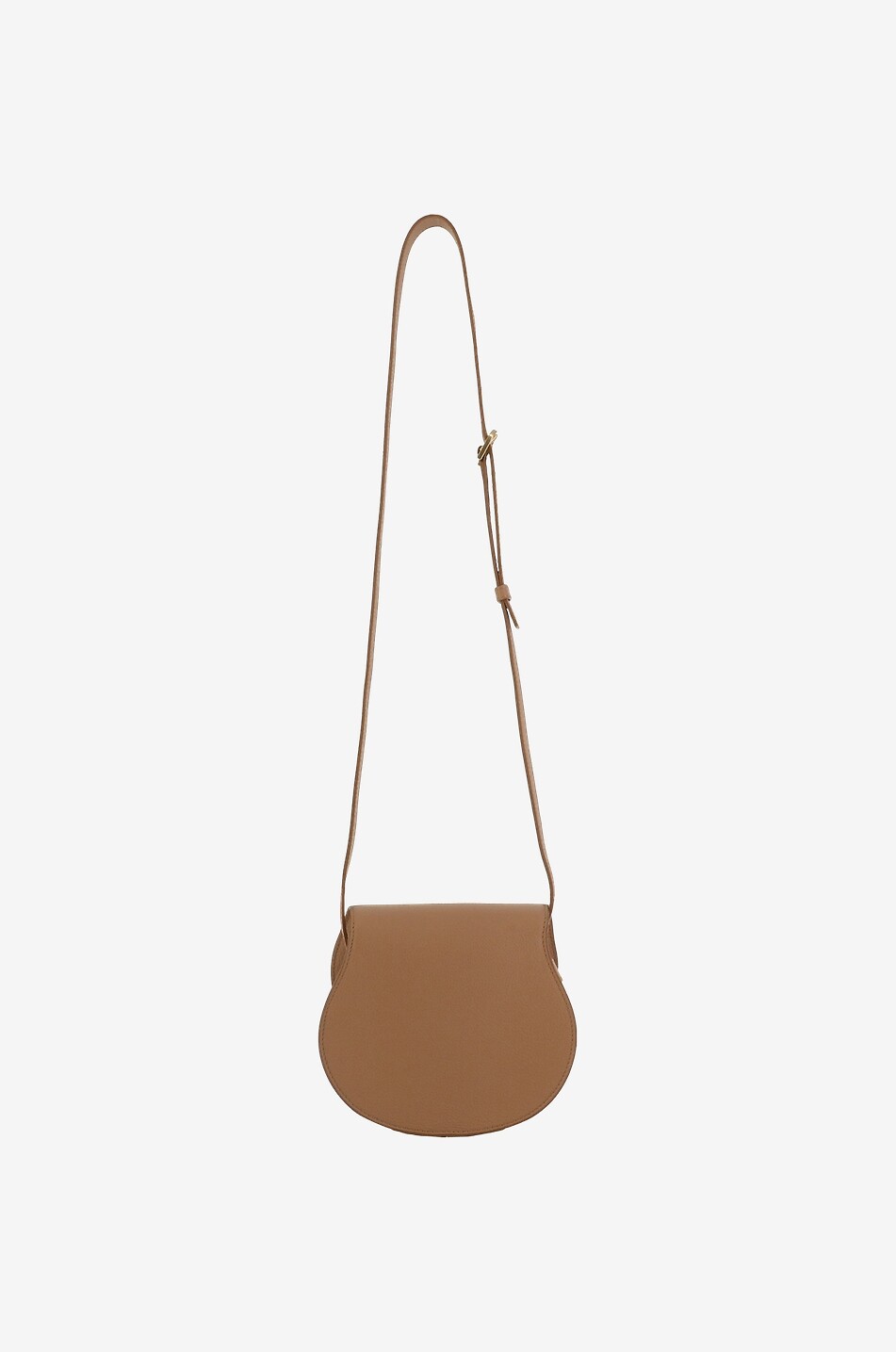 CHLOE Sac porté épaule en cuir grainé Marcie Small Femme Beige clair 3