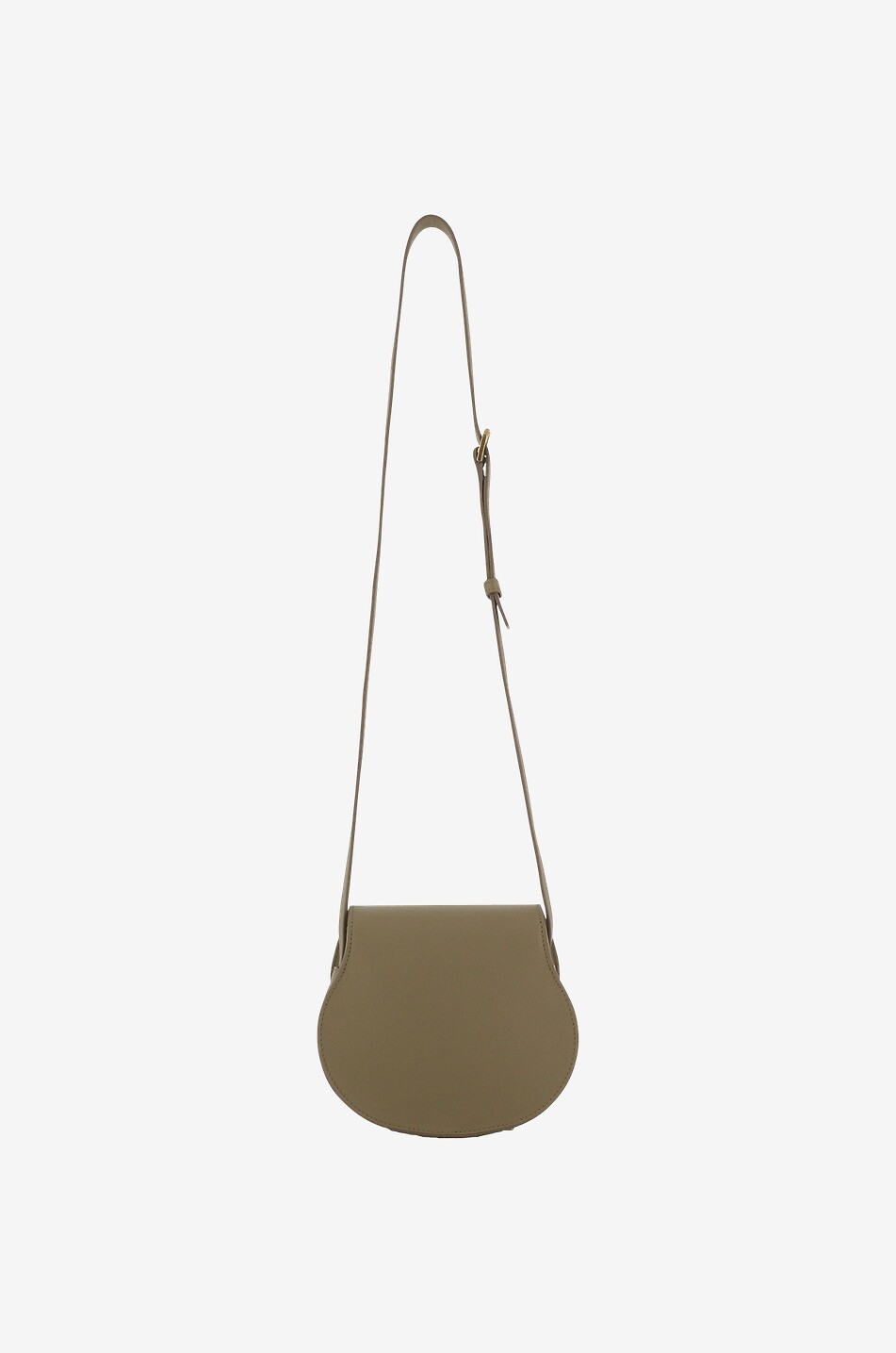 CHLOE Sac porté épaule en cuir grainé Marcie Small Femme KAKI 3