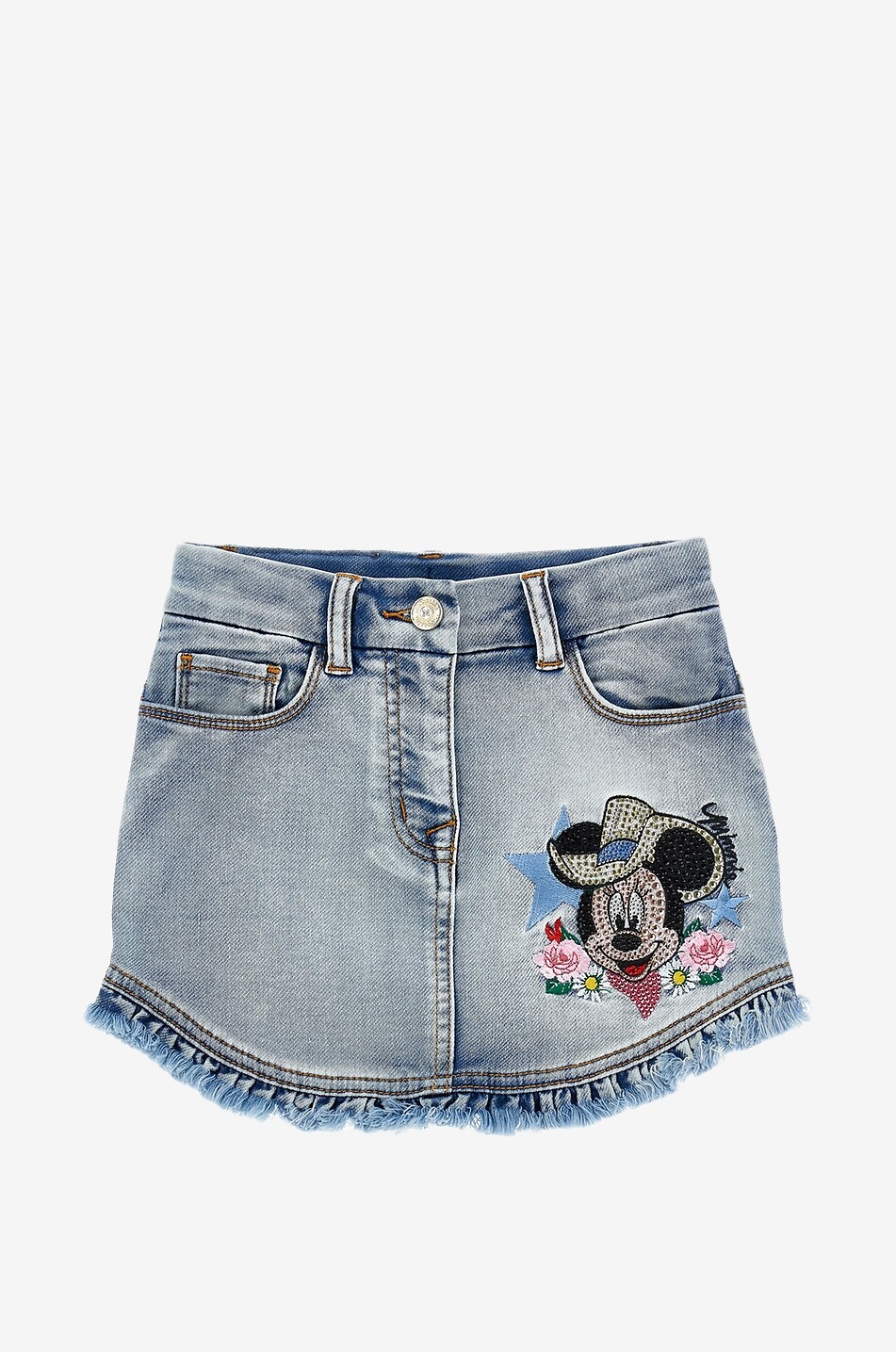 Jupe en denim à volants fille Cowgirl Minnie