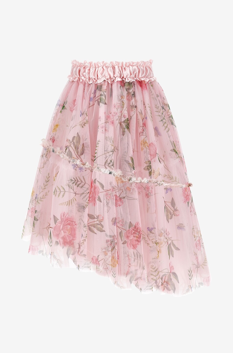 Jupe asymétrique fille en tulle Botanic Garden