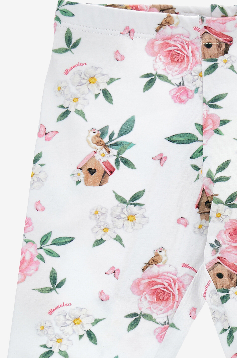 Bird Houses jersey baby leggings
