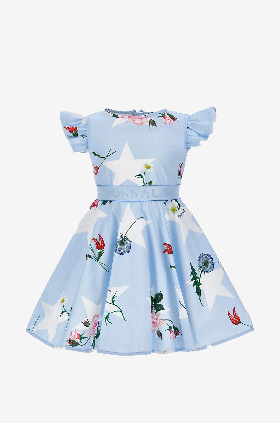 Mädchen-Kleid aus Popeline St. Tropez Stars