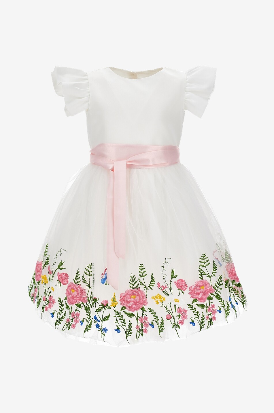 Mädchen-Kleid aus Tüll und Satin Princess Rasone