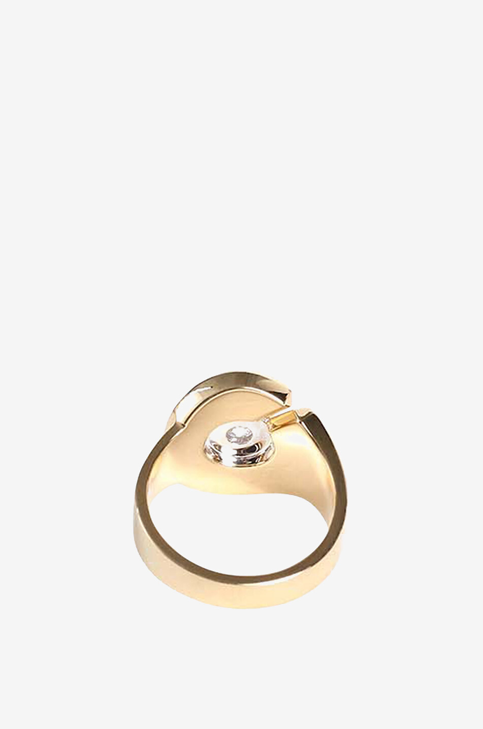 DINH VAN Menottes R15 yellow gold and diamond ring Women GOLDEN 2