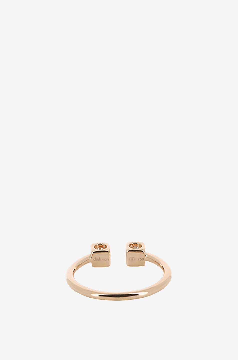 Le Cube Diamants pink gold rings DINH VAN PINK Bongénie