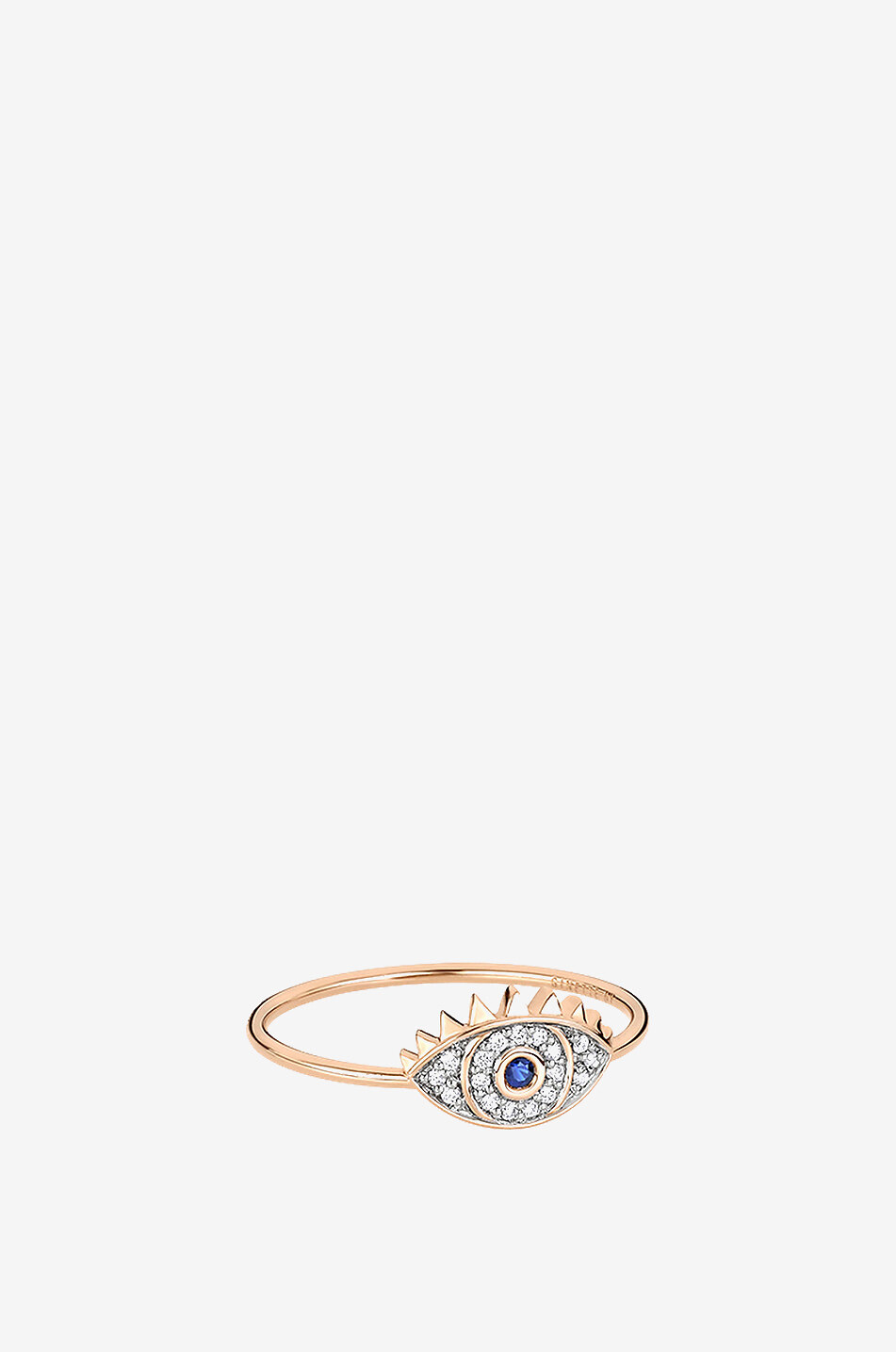 GINETTE NY Ring aus Roségold mit Diamanten und Saphir Ajna Damen BLAU 1