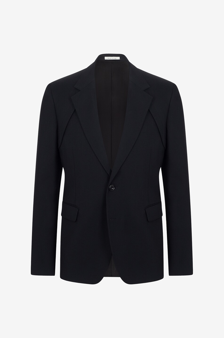 ALEXANDER McQUEEN Schmaler Wolltwillblazer Harness Herren SCHWARZ 1
