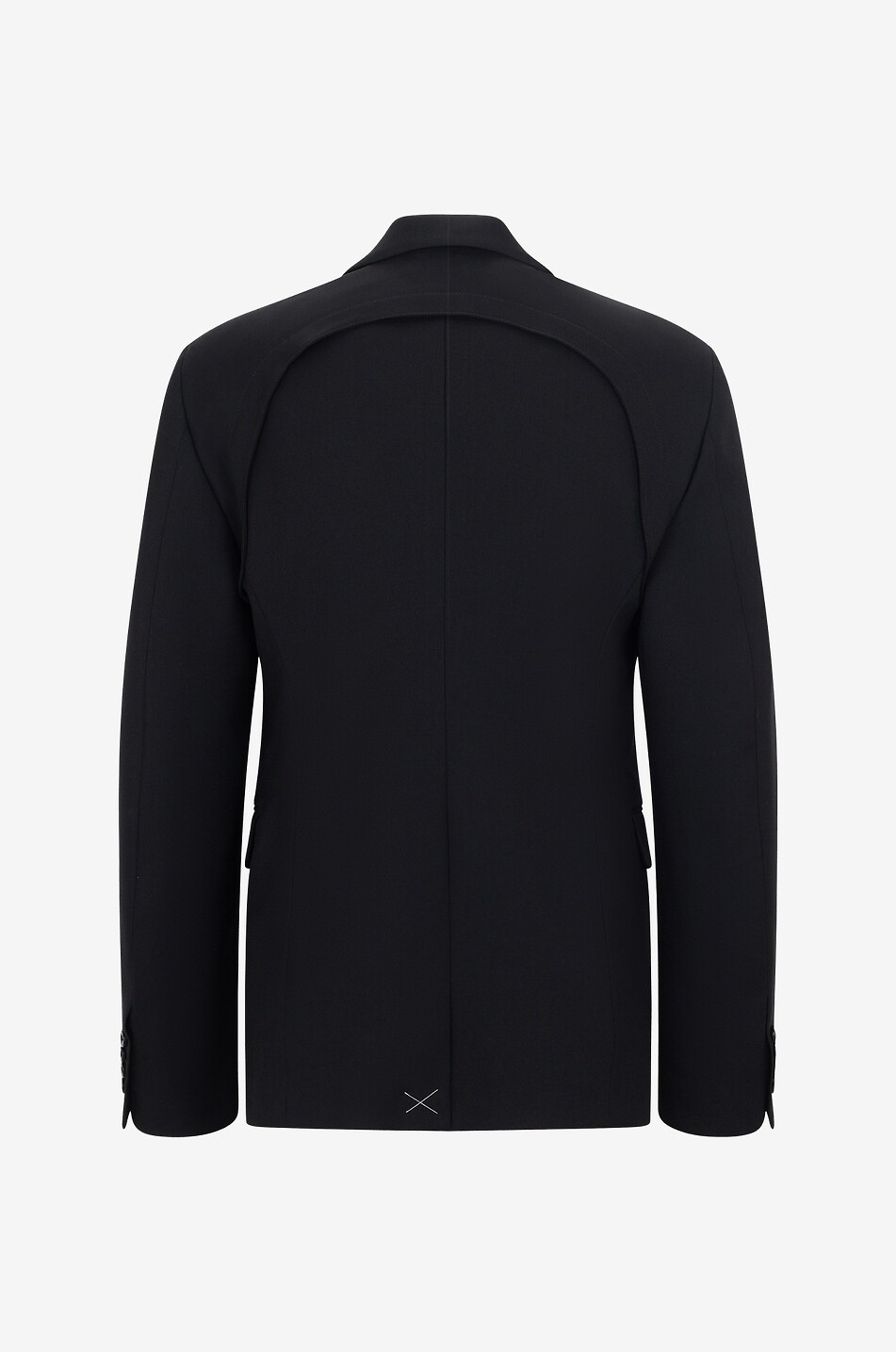 ALEXANDER McQUEEN Schmaler Wolltwillblazer Harness Herren SCHWARZ 2