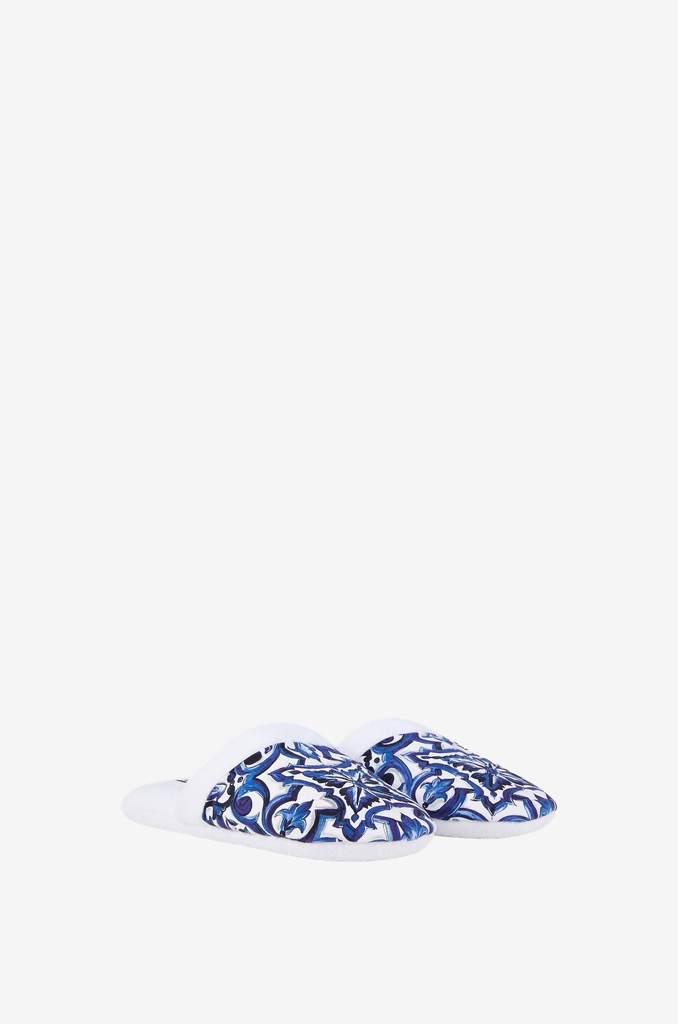 DOLCE & GABBANA Chaussons en éponge Blu Mediterraneo Femme BLEU FONCE 1