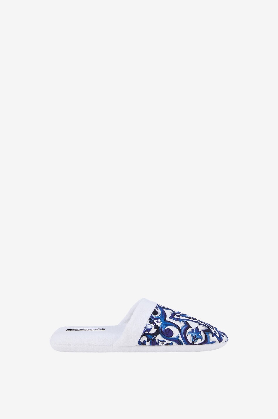 DOLCE & GABBANA Chaussons en éponge Blu Mediterraneo Femme BLEU FONCE 2