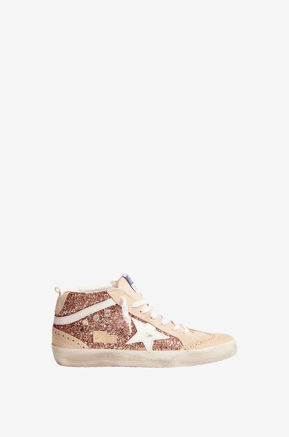 Hohe Glitter-Sneakers Mid-Star