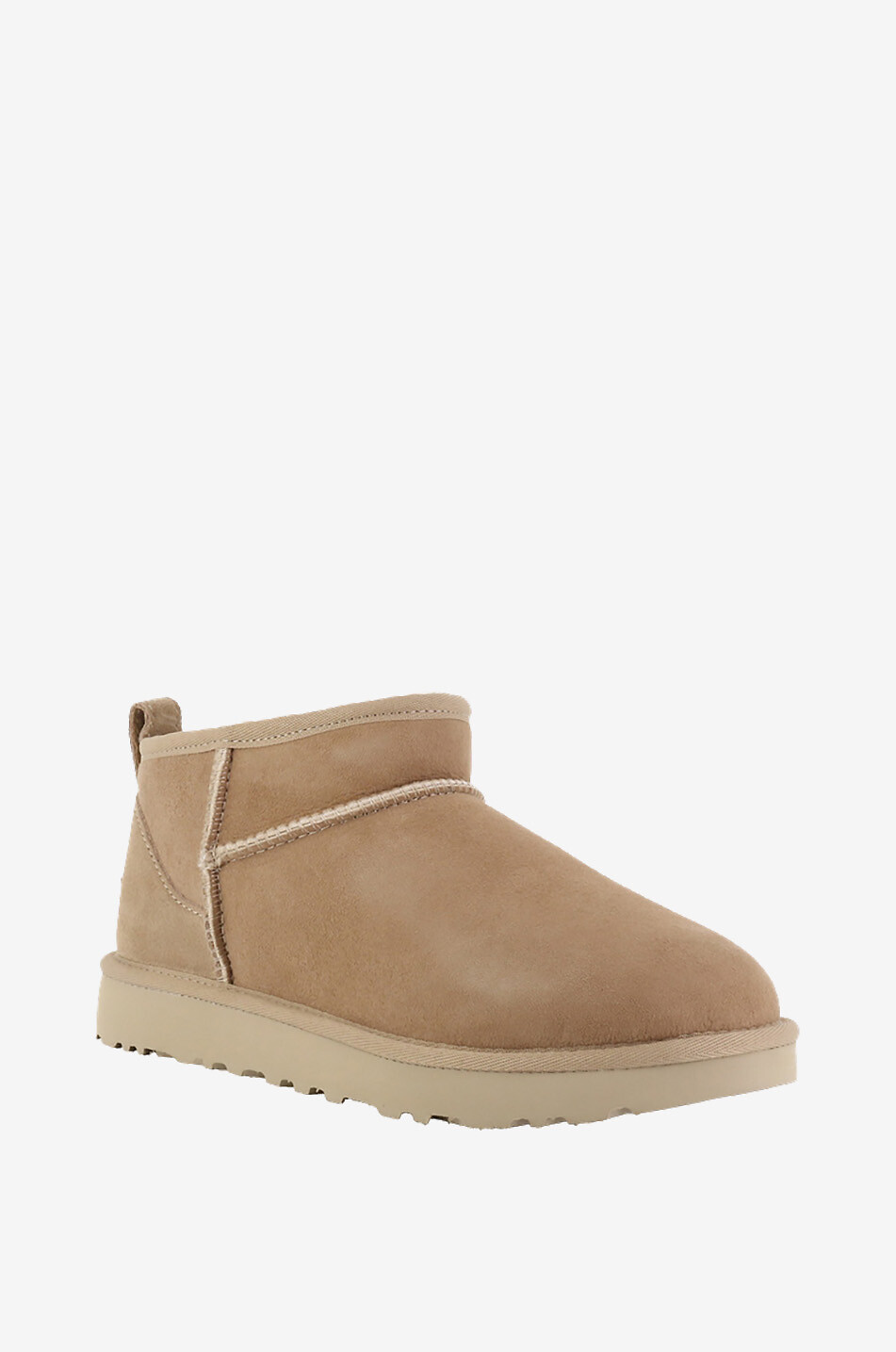 UGG W Classic Ultra Mini shearling lined suede ankle boots Women BEIGE 1