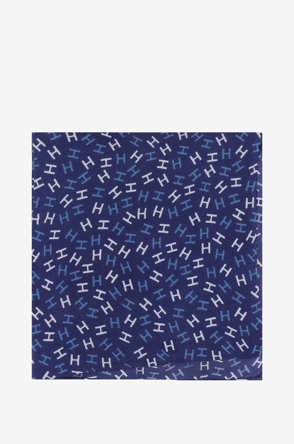 HEMISPHERE Pochette en soie Nies Homme BLEU FONCE 1