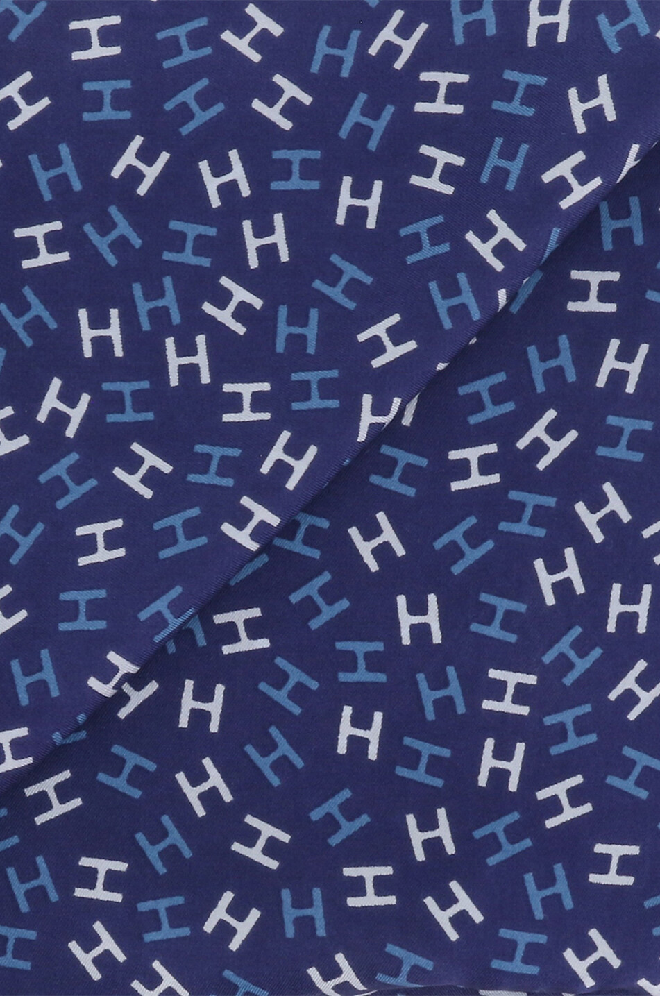 HEMISPHERE Pochette en soie Nies Homme BLEU FONCE 2