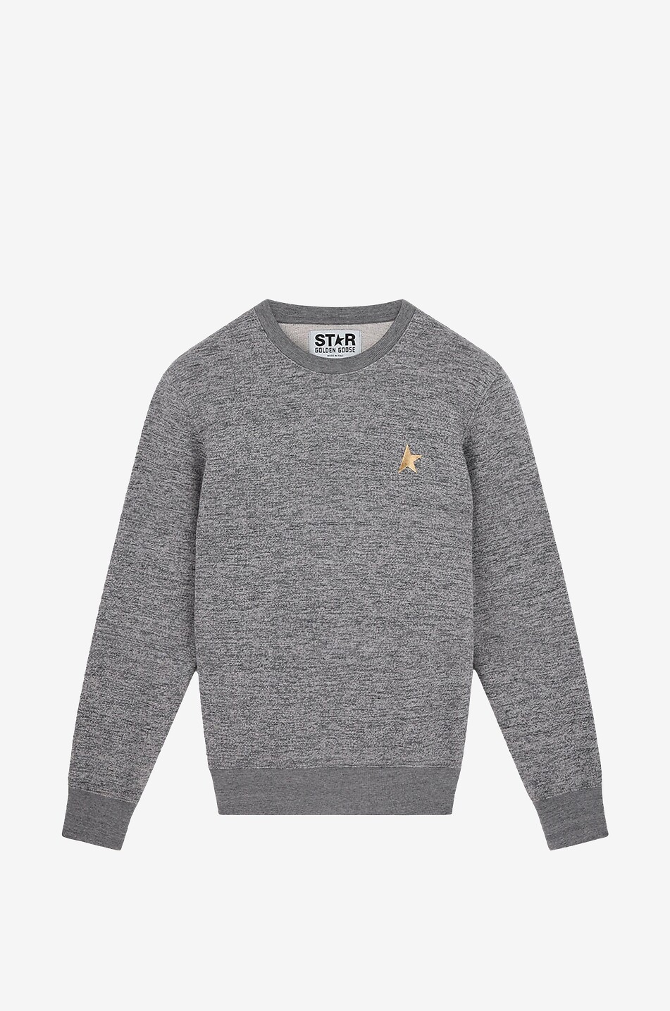 Meliertes Rundhals-Sweatshirt Golden Star