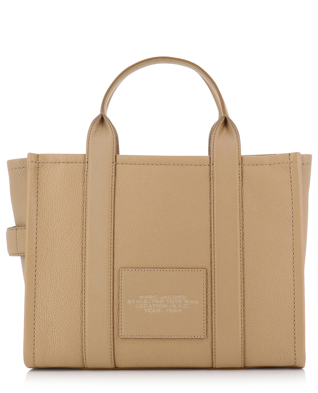 The Leather Medium Tote grained leather tote bag MARC JACOBS Bongenie