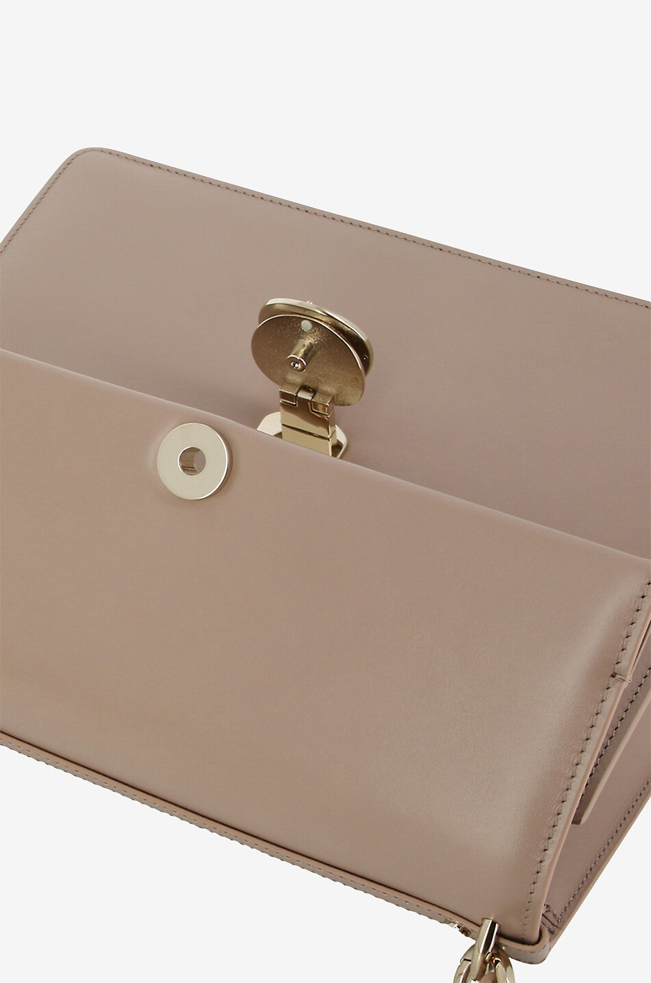 CHLOE Schultertasche aus Glattleder Penelope Box Damen BEIGE 6