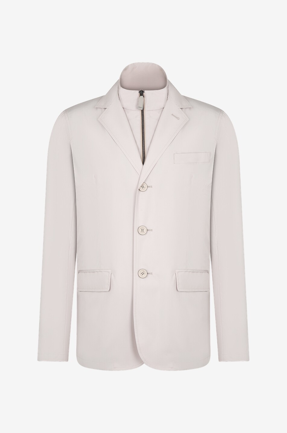 Blazer with down parts