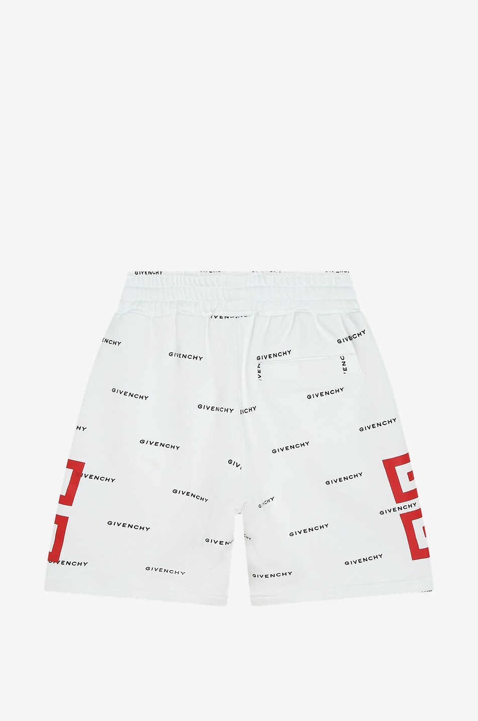 4G logo all over printed boy s sweat shorts