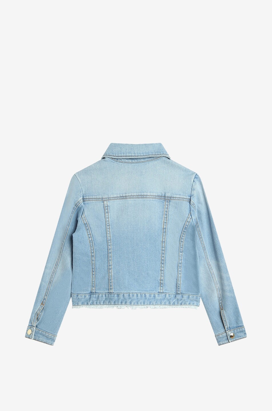 CHLOE Bestickte Mädchen-Jeansjacke Mädchen BLAU 2