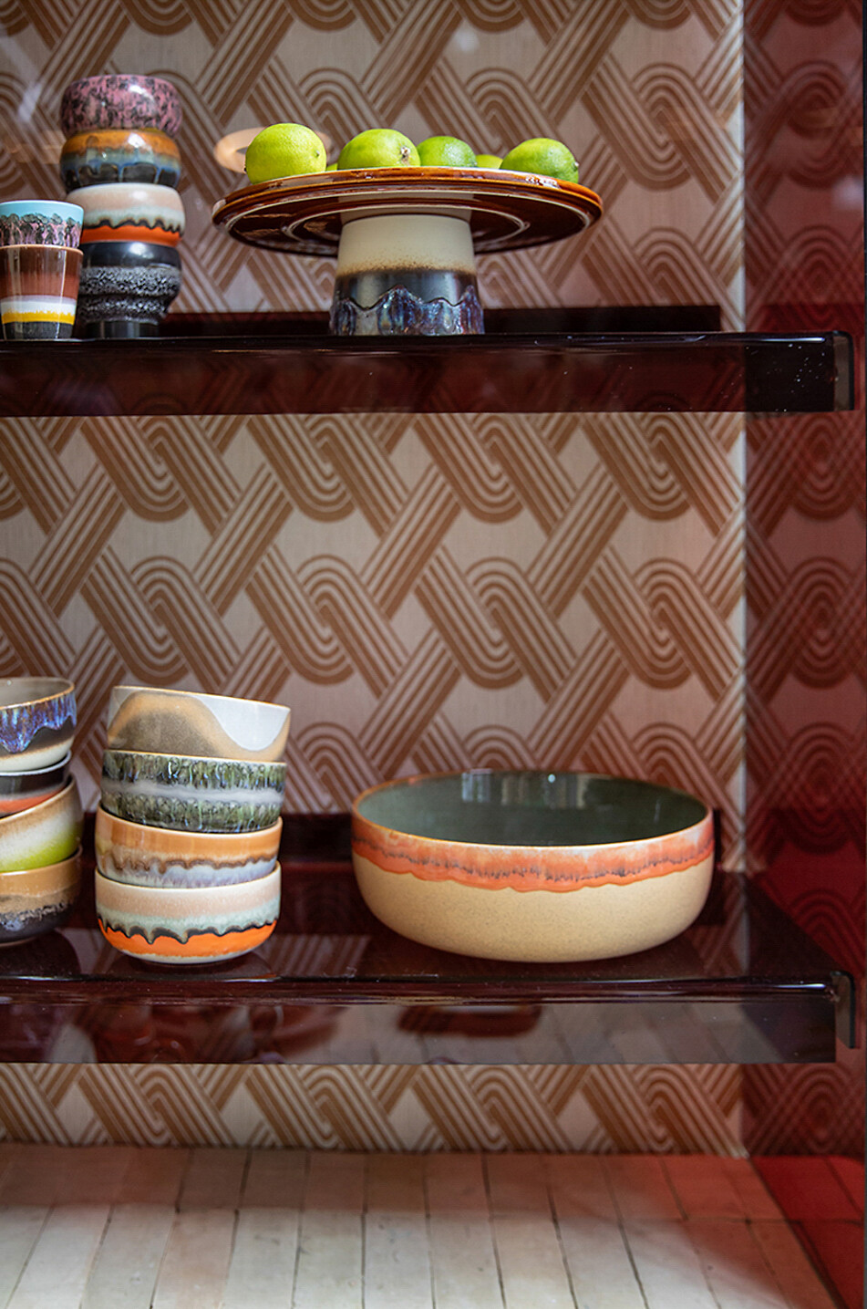 HKLIVING Kuchenständer 70s Ceramics M Orbit Haus BUNT 5