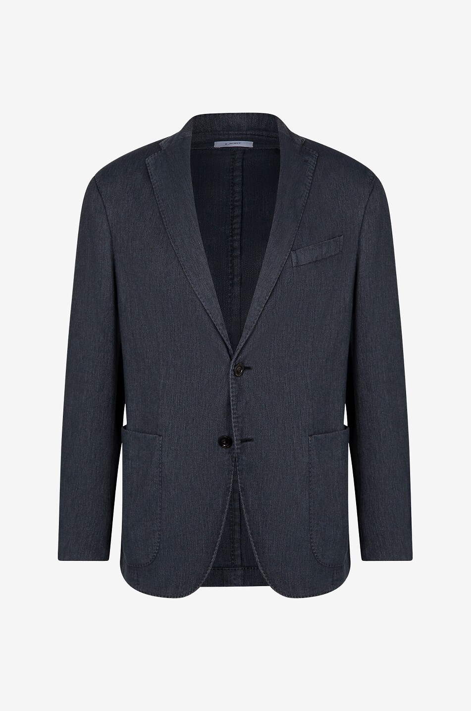 Single-breasted cotton blazer